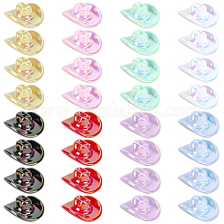 40Pcs 8 Colors UV Plated Opaque Acrylic Beads&nbsp;OACR-PA0001-63