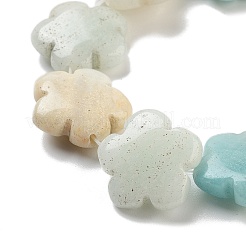 Natural Flower Amazonite Beads Strands&nbsp;G-F769-F01-02