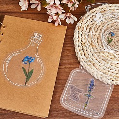 2 Styles Waterproof Self Adhesive Stamping Stickers Sets&nbsp;DIY-CP0011-05B