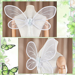 Polyester & Feather Butterfly Wings&nbsp;AJEW-WH0542-82
