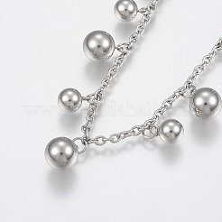 304 Stainless Steel Anklets&nbsp;AJEW-G016-01