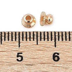 真鍮製ビーズキャップ  無鉛の  長持ちメッキ  ラックめっき  ライトゴールド  4x3mm  穴：1.5mm&nbsp;KK-H202-03KCG