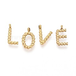 26Pcs 304 Stainless Steel Charms&nbsp;STAS-T064-75G