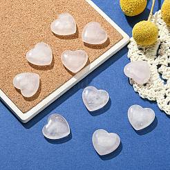Natural Rose Quartz Heart Palm Stone&nbsp;G-YW0001-52A