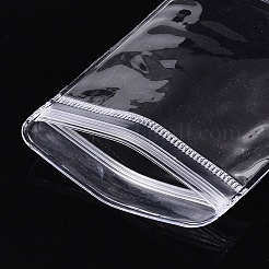 透明なプラスチック製の再封可能な袋  セルフシールバッグ  長方形  透明  8x6x0.15cm&nbsp;DJ-ABAG-T011-03E