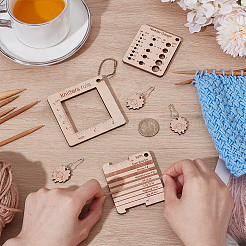 DIY Wood Knitting Tools Sets&nbsp;DIY-UN0007-58