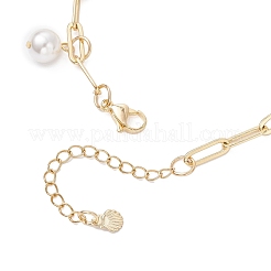 Natural Freshwater Shell Beads & Alloy Enamel Charm Bracelets&nbsp;BJEW-JB12214-03