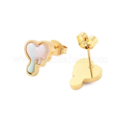 Ion Plating(IP) 3Pairs 3 Styles 304 Stainless Steel Heart Earrings&nbsp;EJEW-A114-07G