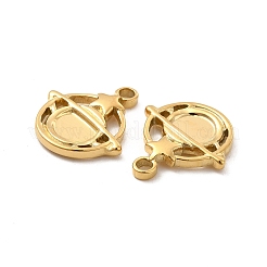 イオンプレーティング（IP）304ステンレスペンダント  星のチャーム付き惑星  18KGP本金メッキ  16x15x2mm  穴：1.8mm&nbsp;LS-STAS-B032-31G