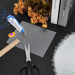 3D 印刷用の PVC 長方形多目的 3D ペン テンプレート  透明  180x150x0.5mm&nbsp;DIY-WH0010-63