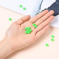 蛍光アクリルビーズ  ラウンド  ライム  8mm  穴：1.5mm&nbsp;X-MACR-R517-8mm-07