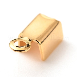 Brass Folding Crimp Ends&nbsp;X-KK-F824-111G