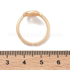 真鍮のカフオープンリング  太陽と月  マットゴールドカラー  12.5mm  usサイズ5 1/2(16.1mm)&nbsp;RJEW-C157-04MG