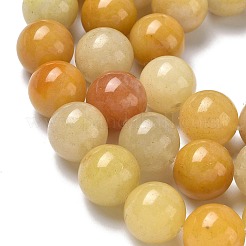 Natural Topaz Jade Beads Strands&nbsp;G-F818-A02-14mm-02
