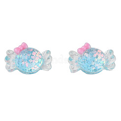 Transparent Epoxy Resin Cabochons&nbsp;CRES-N034-43A