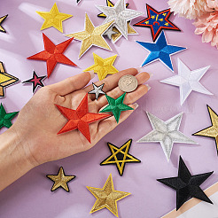 Star Computerized Embroidery Polyester Iron On Patches&nbsp;PATC-TAC0001-02