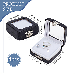 PU Leather Jewelry Gift Storage Box&nbsp;AJEW-WH0475-04A