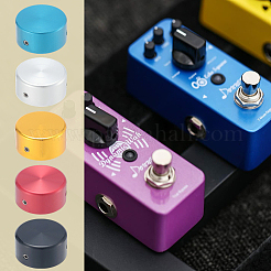 5箱5色入り合金製ギターペダルスイッチカバー  鉄ねじ付き  ミックスカラー  24x12mm  内径：10.5mm  1箱/色&nbsp;FIND-CN0002-22