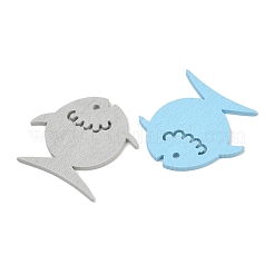 木製の切り欠き  魚  DIYクラフト用品  ミックスカラー  40x40x2.5mm  約50個/袋&nbsp;WD-CBACC5B-29