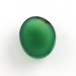 天然の緑の瑪瑙の宝石のカボション  オーバル  18x13x6~7mm&nbsp;G-R270-20