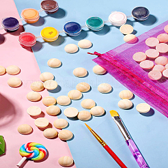 Unfinished Wood Cabochons&nbsp;WOOD-CJ0001-10