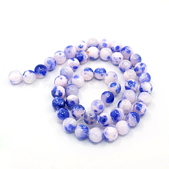 Natural Persian Jade Beads Strands&nbsp;X-G-D434-10mm-14