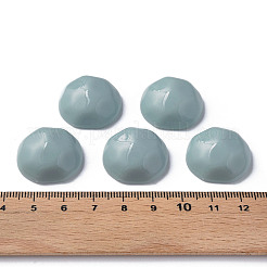 オペークアクリルカボション  多面カット  半円  アクア  23x22x11mm  約140個/500g&nbsp;MACR-S373-138-A03