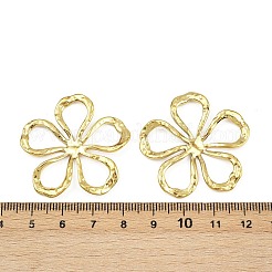 304ステンレスペンダント  花のチャーム  イオンプレーティング（ip）  手動研磨  18KGP本金メッキ  36x37x3mm  穴：12.5x8.5mm&nbsp;STAS-P415-20G