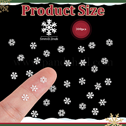 Spray Paint Brass Snowflake Cabochons&nbsp;MRMJ-WH0088-56