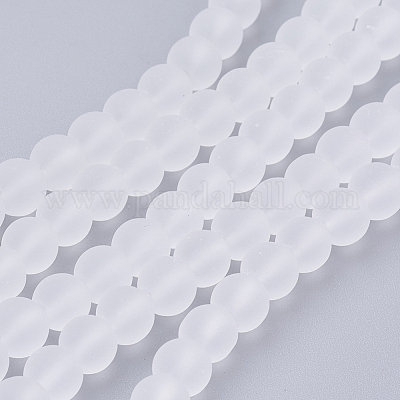 Baking Paint Transparent Glass Bead Strands&nbsp;X-GLAA-S031-6mm-13-1
