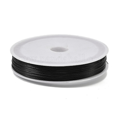 焼き絵の具 鉄線  ラウンド  ブラック  0.5mm  24ゲージ  約262.47フィート（80m）/ロール&nbsp;MW-NH0001-01G-1