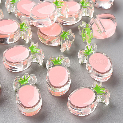 Transparent Enamel Acrylic Beads&nbsp;TACR-S155-002E-1