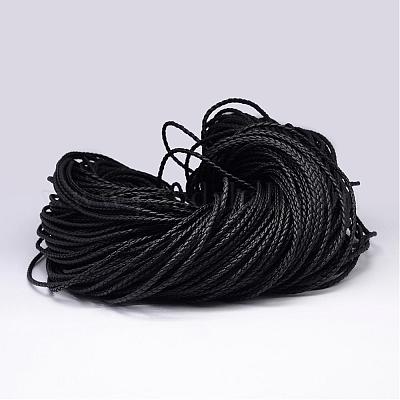 Braided PU Imitation Leather Cord&nbsp;LC-N009-01-3mm-1