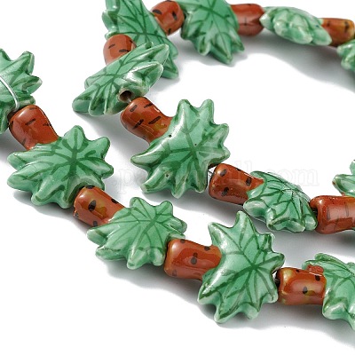 Handmade Porcelain Beads Strands&nbsp;PORC-F008-02A-1
