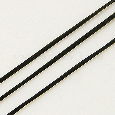 フラット弾性クリスタルストリング  弾性ビーズ糸  ストレッチブレスレット作り用  ブラック  0.8mm&nbsp;EC-G002-0.8mm-19-1