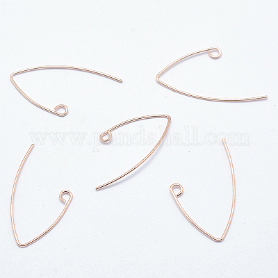Brass Earring Hooks&nbsp;KK-K197-60RG-1
