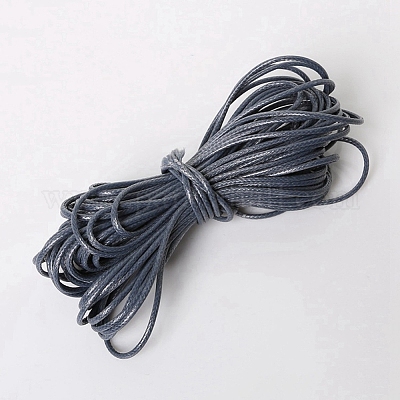ポリエステルワックスコード  ラウンド  グレー  1mm  15 M /バンドル&nbsp;YC-TAC0002-A-02-1