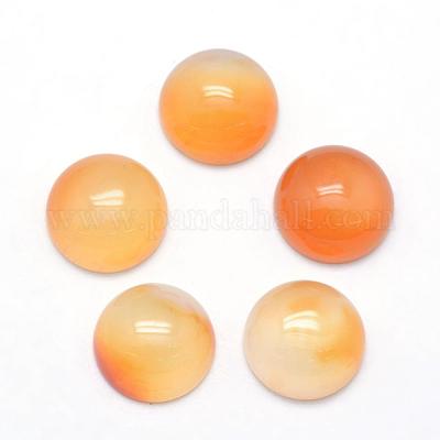 Natural Yellow Agate Cabochons&nbsp;G-P393-R17-12mm-1