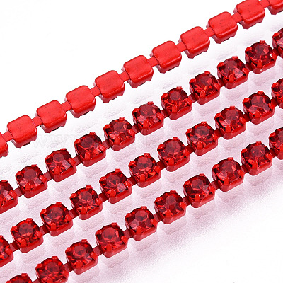 Electrophoresis Iron Rhinestone Strass Chains&nbsp;CHC-Q009-SS12-B07-1