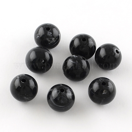 Round Imitation Gemstone Acrylic Beads&nbsp;X-OACR-R029-8mm-01-1