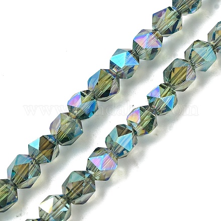Electroplate Glass Beads Strands EGLA-K061-07A-FR01-1