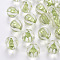 Transparent Acrylic Beads, Pumpkin, Yellow Green, 17.5x16mm, Hole: 1.8mm, about 183pcs/500g