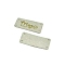 LOVE Imitation Leather Label for Purse Decor, Rectangle, Beige, 35x15mm