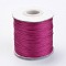 Waxed Polyester Cord, Bead Cord, Medium Violet Red, 0.5mm, about 169.51~174.98 Yards(155~160m)/Roll