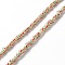 Handmade Lampwork Beads Strands,  3 Tone, Column, Colorful, 4~5.5x2~4mm, Hole: 0.8mm, about 130pcs/strand, 14.96~15.75 inch(38~40cm)