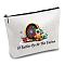 12# Cotton-polyester Bag, Stroage Bag, Rectangle, Round Pattern, 18x25cm