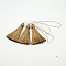 Nylon Thread Tassel Big Pendant Decorations, BurlyWood, 43x6mm
