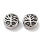 Column 304 Stainless Steel  Beads, Antique Silver, Tree, 10x5.5mm, Hole: 2mm