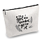 12# Cotton-polyester Bag, Stroage Bag, Rectangle, Feather Pattern, 18x25cm
