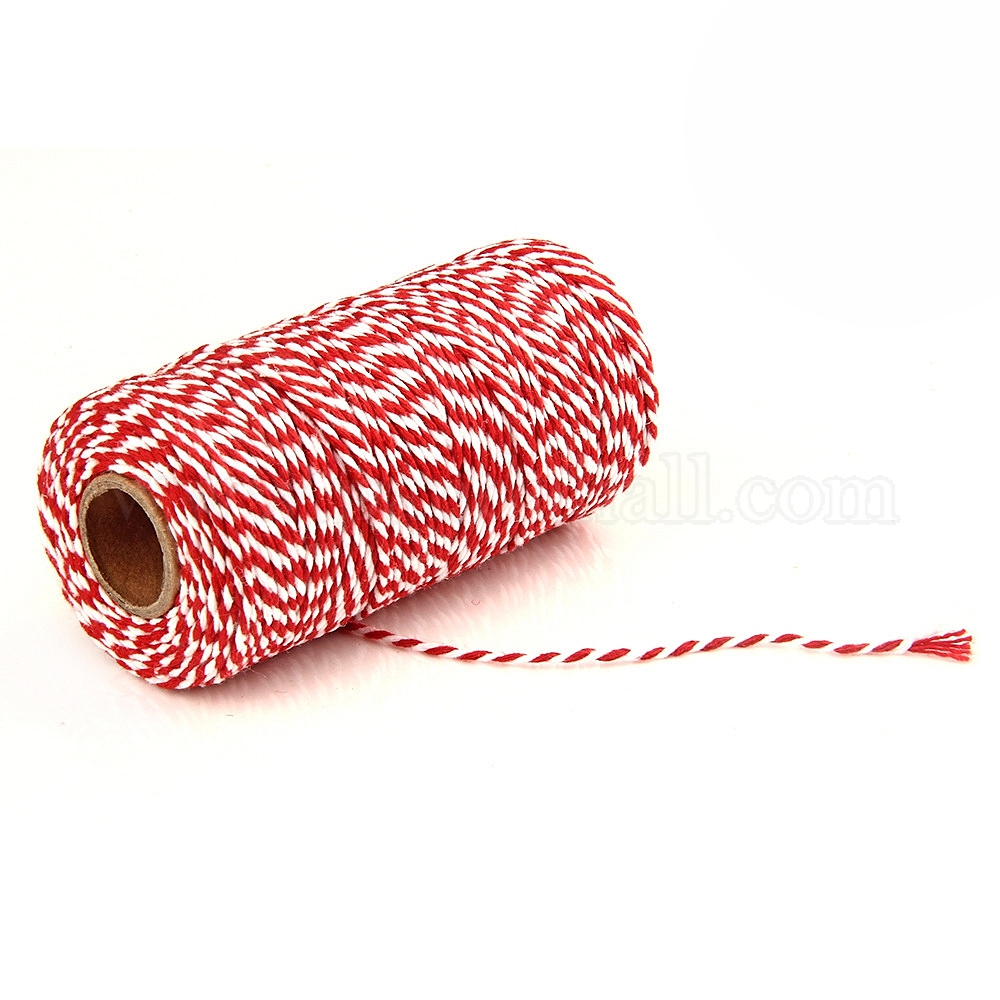 Baid Thread Wholesale 100M Macrame 2-Ply Cotton Braid Thread - Pandahall.com